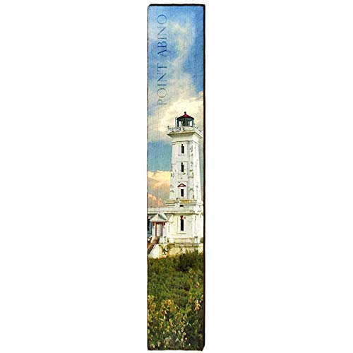 Point Abino Lighthouse Tower Home Decor Art Print on Real Wood