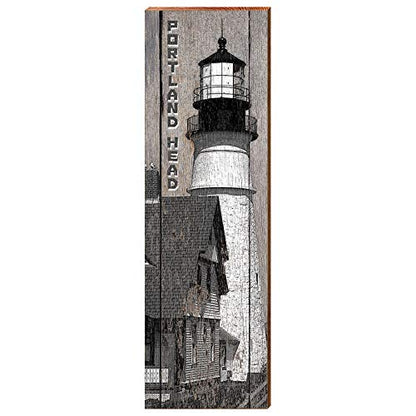 Portland Head Lighthouse Home Decor Art Print on Real Wood