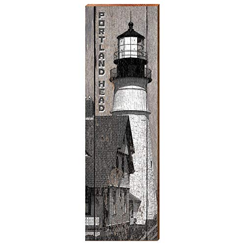 Portland Head Lighthouse Home Decor Art Print on Real Wood