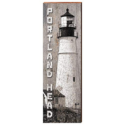 Portland Head Lighthouse Home Decor Art Print on Real Wood