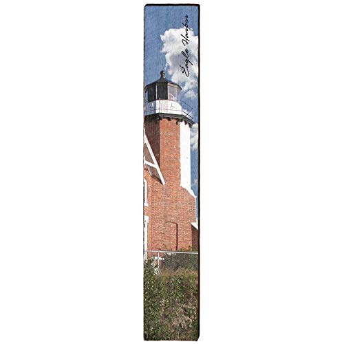 Eagle Harbor Lighthouse Home Decor Art Print on Real Wood