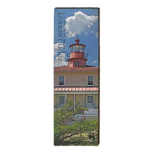 Point Lookout Lighthouse Home Decor Art Print on Real Wood