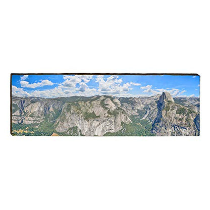 Half Dome, California Home Decor Art Print on Real Wood