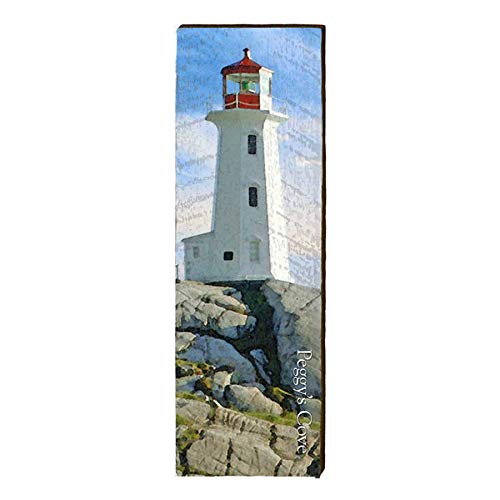 Peggy's Cove Lighthouse Home Decor Art Print on Real Wood
