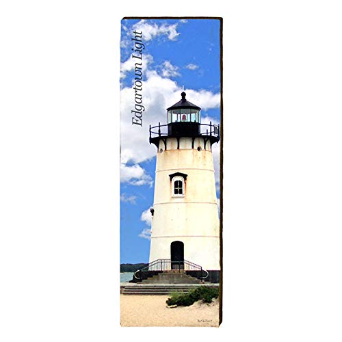 Edgewood Lighthouse Home Decor Art Print on Real Wood