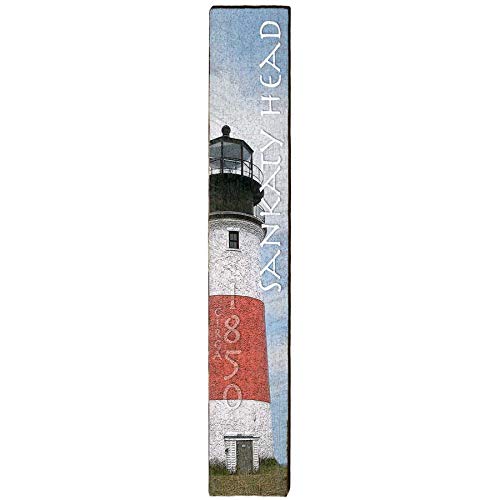 Sankaty Head Lighthouse Home Decor Art Print on Real Wood