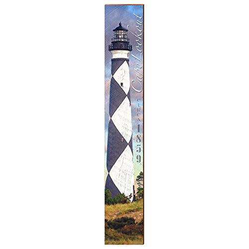 Cape Lookout Lighthouse Sunset | Wall Art Print on Real Wood