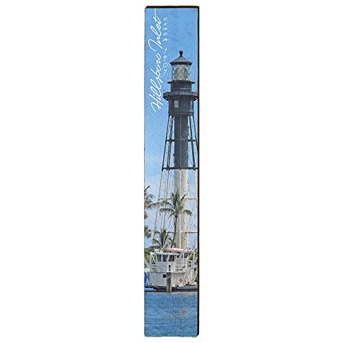 Hillsboro Inlet Lighthouse Home Decor Art Print on Real Wood