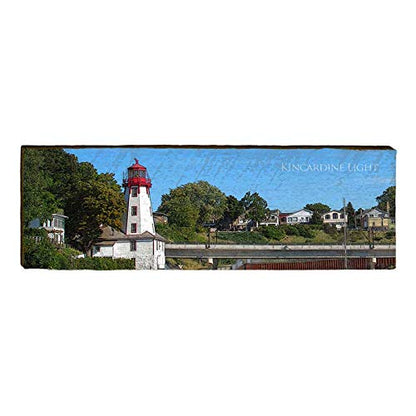 Kincardine Lighthouse Home Decor Art Print on Real Wood