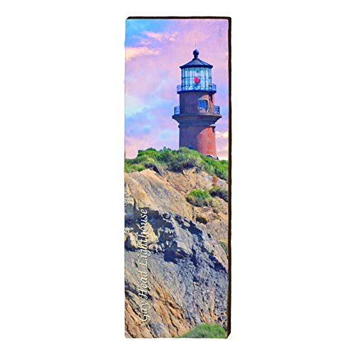 Gay Head Lighthouse Home Decor Art Print on Real Wood