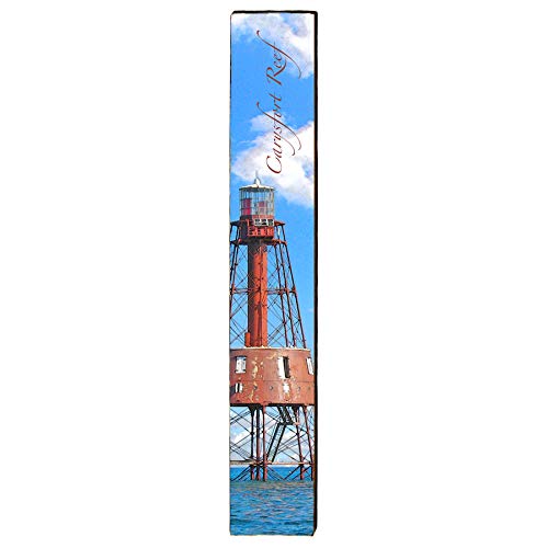 Carysfort Reef Light Home Decor Art Print on Real Wood