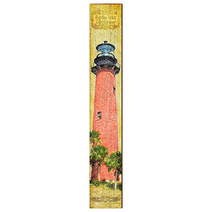 Jupiter Inlet Lighthouse Home Decor Art Print on Real Wood