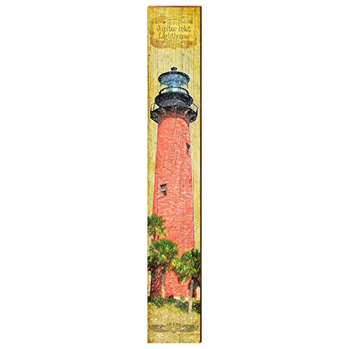 Jupiter Inlet Lighthouse Home Decor Art Print on Real Wood