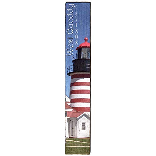 West Quoddy Lighthouse Home Decor Art Print on Real Wood