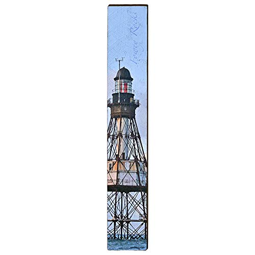 Fowey Rocks Lighthouse Home Decor Art Print on Real Wood