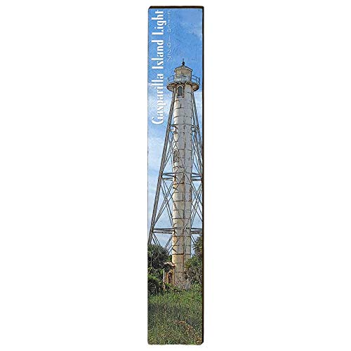 Gasparilla Island Lighthouse Home Decor Art Print on Real Wood