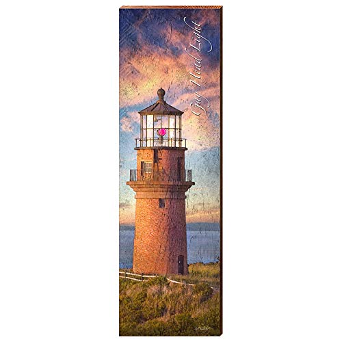 Gay Head Lighthouse Home Decor Art Print on Real Wood