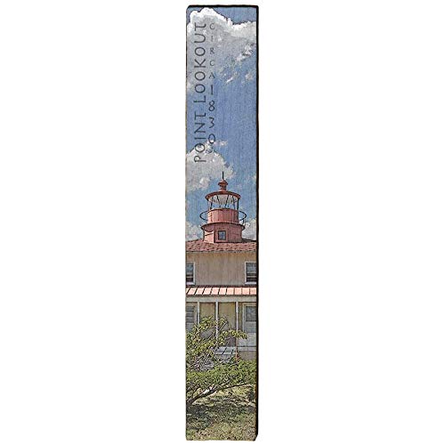 Point Lookout Lighthouse Home Decor Art Print on Real Wood