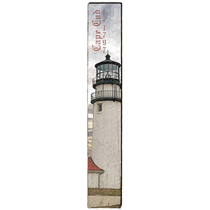 Cape Cod Lighthouse Home Decor Art Print on Real Wood