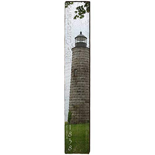 Little Cumberland Lighthouse Home Decor Art Print on Real Wood