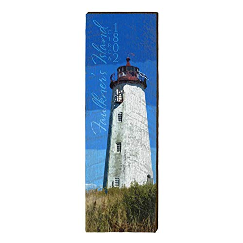 Faulkner's Island Lighthouse Home Decor Art Print on Real Wood