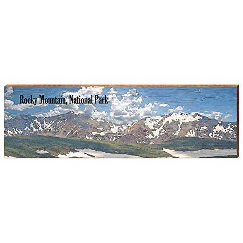 Rocky Mountain National Park Home Decor Art Print on Real Wood