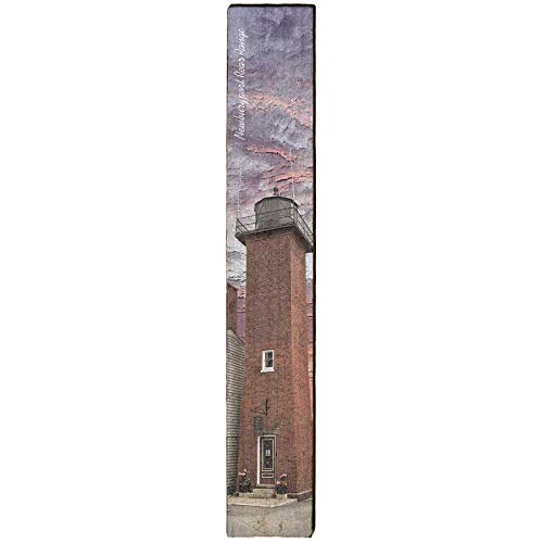 Newburyport Rear Range Lighthouse Home Decor Art Print on Real Wood
