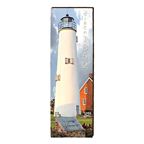 St. George Lighthouse Home Decor Art Print on Real Wood