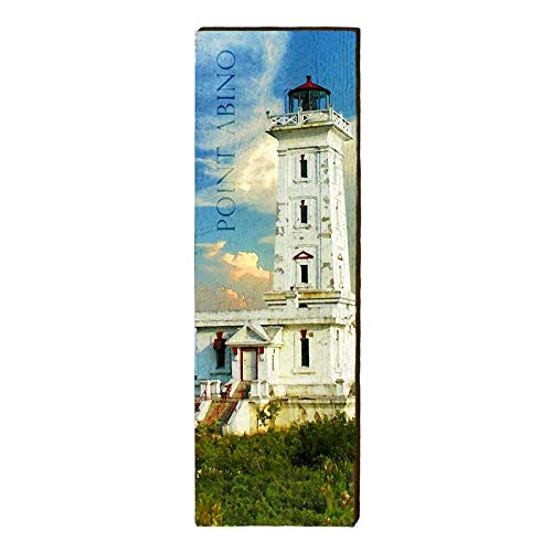 Point Abino Lighthouse Tower Home Decor Art Print on Real Wood