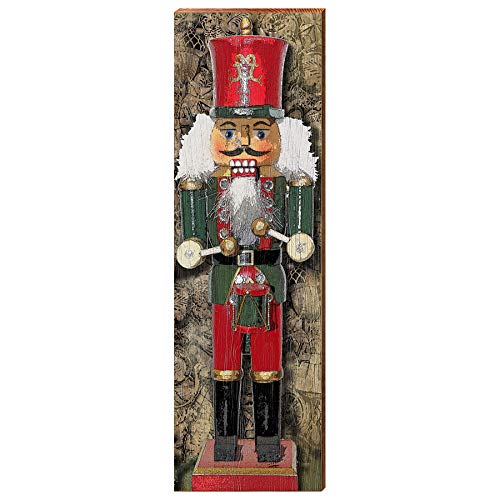 Nutcracker with Drum Home Decor Art Print on Real Wood