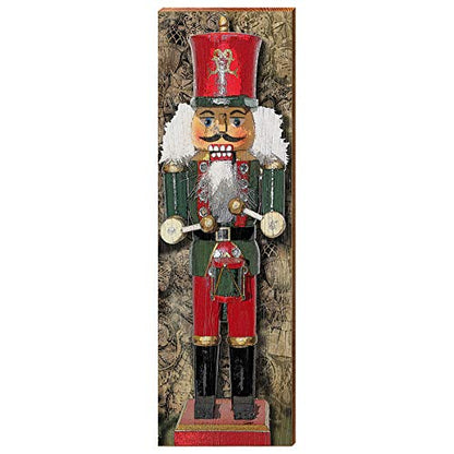Nutcracker with Drum Home Decor Art Print on Real Wood