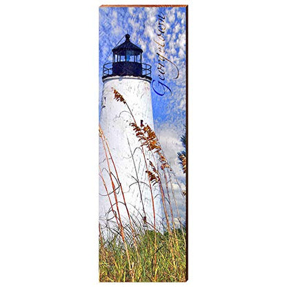 Georgetown Lighthouse Home Decor Art Print on Real Wood