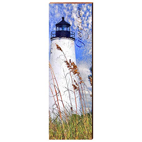Georgetown Lighthouse Home Decor Art Print on Real Wood