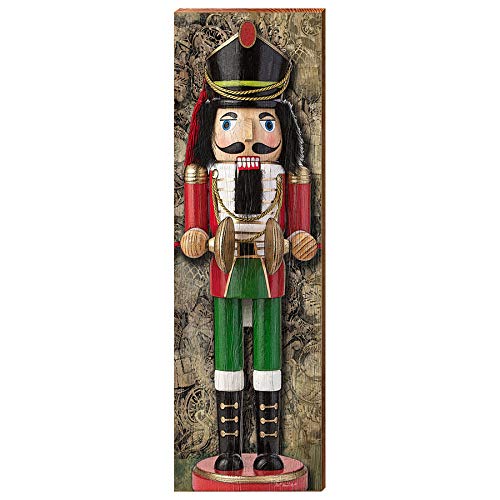 Nutcracker with Cymbals Home Decor Art Print on Real Wood