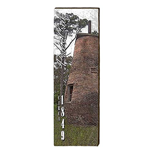 Price's Creek Lighthouse Home Decor Art Print on Real Wood