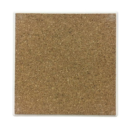 Powder to the People | Drink Coaster with Cork Backing