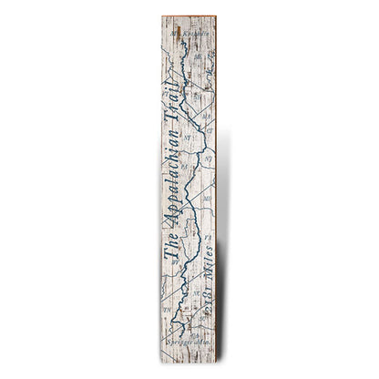 Appalachian Traill Map | Wall Art Print on Real Wood