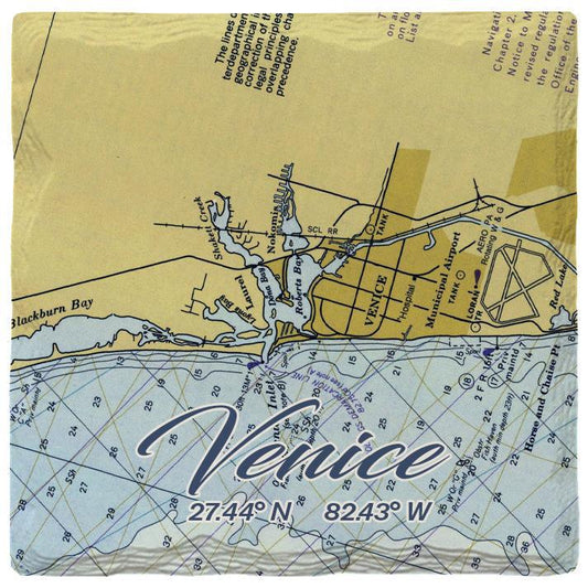 Venice NOAA Chart Coaster