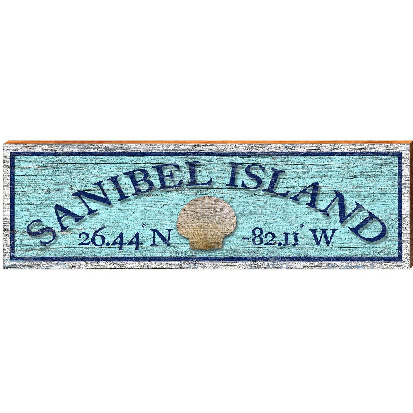 Sanibel Island, Florida Wooden Sign | Wall Art Print on Real Wood