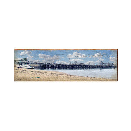 Provincetown Pier | Real Wood Art Print