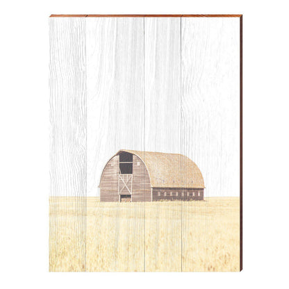 Barn | Wall Art Print on Real Wood