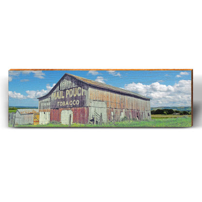 Vintage Tobacco Barn | Wall Art Print on Real Wood