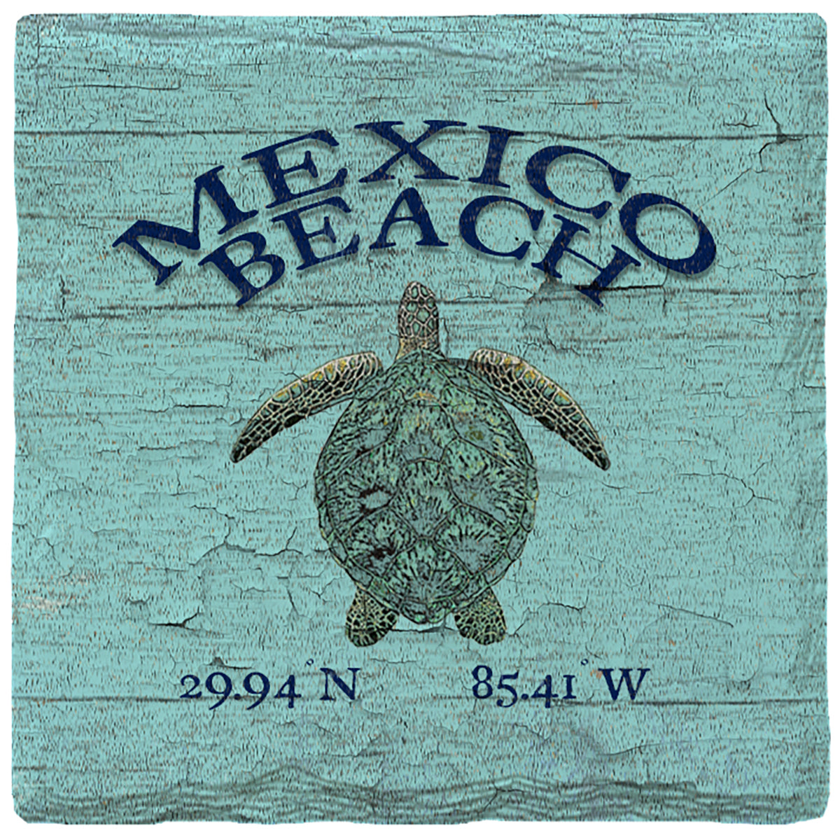 Mexico Beach | Absorbent Ceramic Drink Coaster