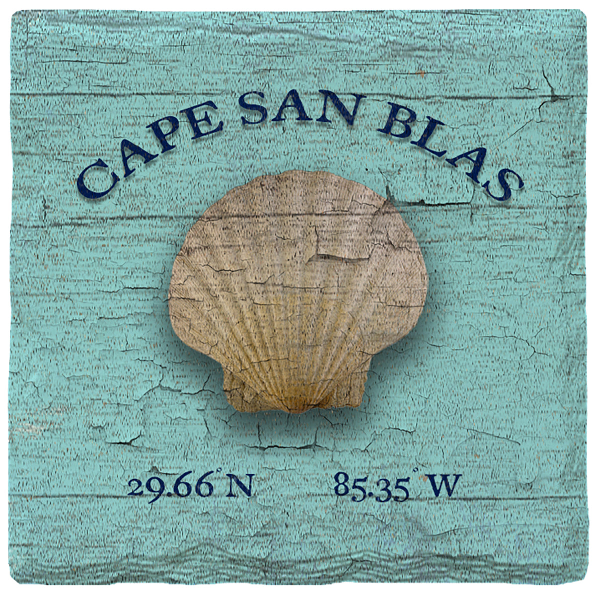 Cape San Blas | Absorbent Ceramic Drink Coaster