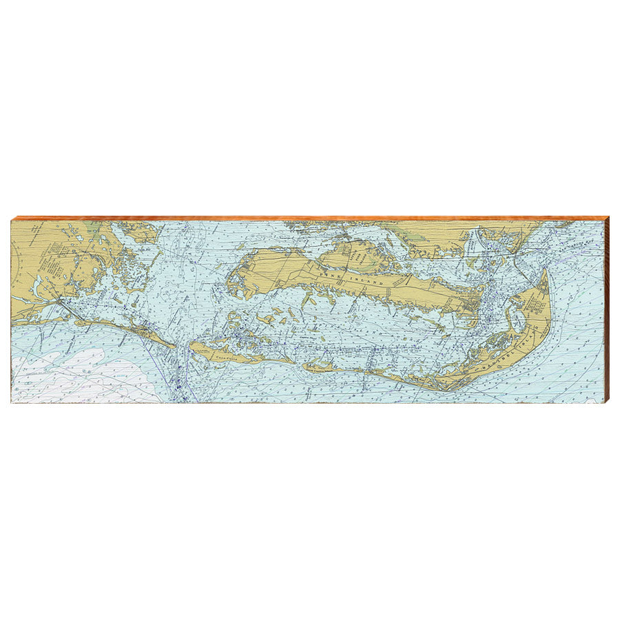 Pine Island, Sanibel Island, Captiva Island, and Cayo Costa, Florida Map Wooden Sign | Wall Art Print on Real Wood