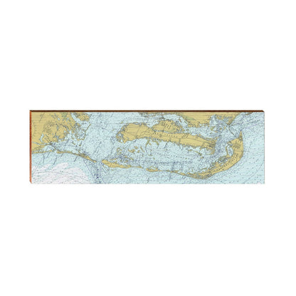 Pine Island, Sanibel Island, Captiva Island, and Cayo Costa, Florida Map Wooden Sign | Wall Art Print on Real Wood
