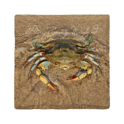 St. Mary's County, Maryland Blue Crab | Absorbent Ceramic Drink Coaster