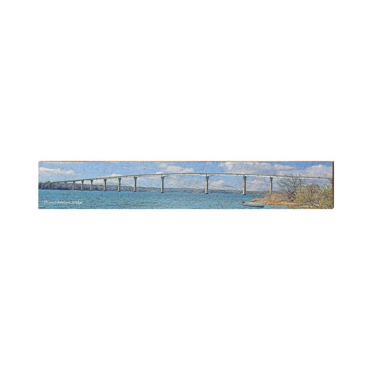 Thomas Johnson Bridge Coastal Bridge | Wall Art Print on Real Wood