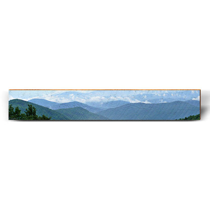 Blue Ridge Mountains Large | Wall Art Print on Real Wood