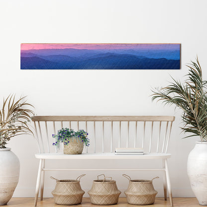 Blue Ridge Mountains | Wall Art Print on Real Wood